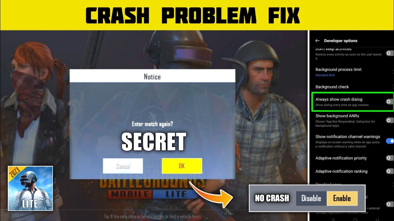 Pubg Lite Crash Problem Fix | How To Fix Crash Problem In Pubg Lite ...
