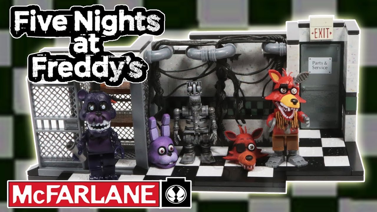 FNAF McFarlane” Freddy Fazbear Parts & Service Mini Construction