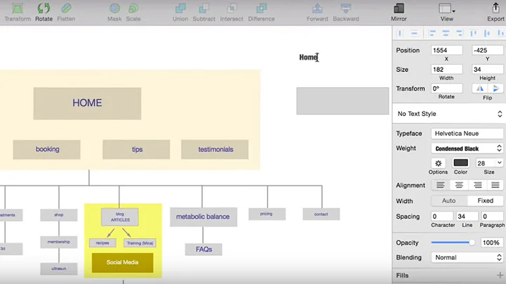 Sketch sitemap: How to create website sitemap diagram