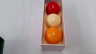 Eddie Charlton Billiard Ball Set - Tri Colour