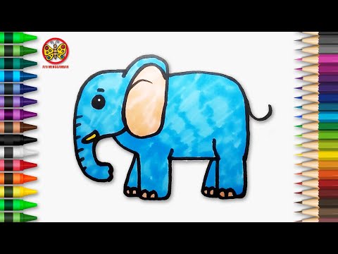 Video: Cara Menggambar Gajah Bayi