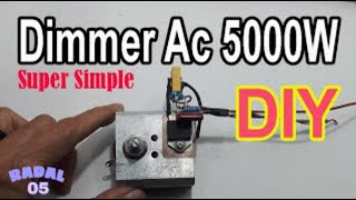 Cara Mengatur kecepatan motor AC 5000 Watt Dimmer 5000W Ide Kreatif DIY