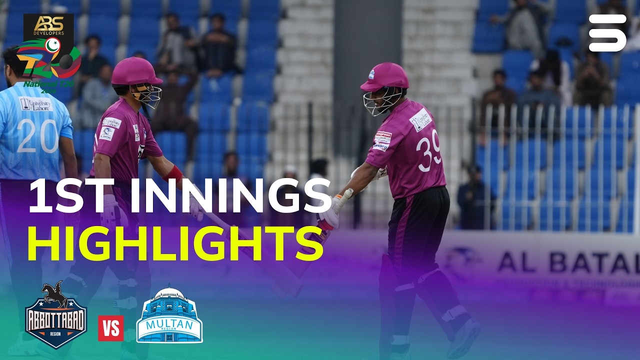 1st Innings Highlights |Abbottabad vs Multan | Match 3 | ABS Developers National T20 Cup 2026 |MZA1U