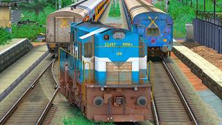 WAP4 LHB to WDM3D ICF TRAIN ENGINE SWAP | BUMPY RAILROAD | Train Simulator | Railworks | NTG GAMING screenshot 1