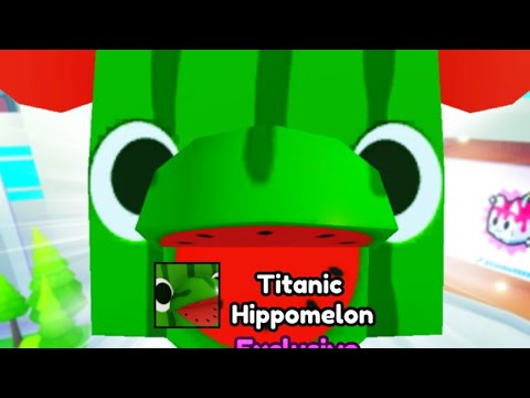 Roblox Pet Simulator X Titanic Hippomelon Plush