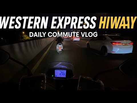 Night Ride on Western Express Highway | Daily Commute Vlog Ep.1 🛵🌃