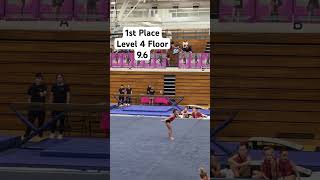 Level 4 Floor Routine - 9.6. 1st Place. #usagymnastics #gymnast #gymnasticscompetition #level4