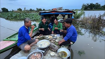 Tập 21. Nước Lũ Lên Quá Nhanh Ở Mộc Hóa Và Cá Sìn Chưng Lai Rai Trên Ghe | mưu sinh miền quê 