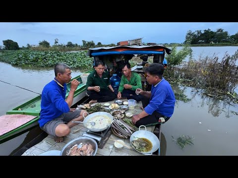 Tập 21. Nước Lũ Lên Quá Nhanh Ở Mộc Hóa Và Cá Sìn Chưng Lai Rai Trên Ghe | mưu sinh miền quê 