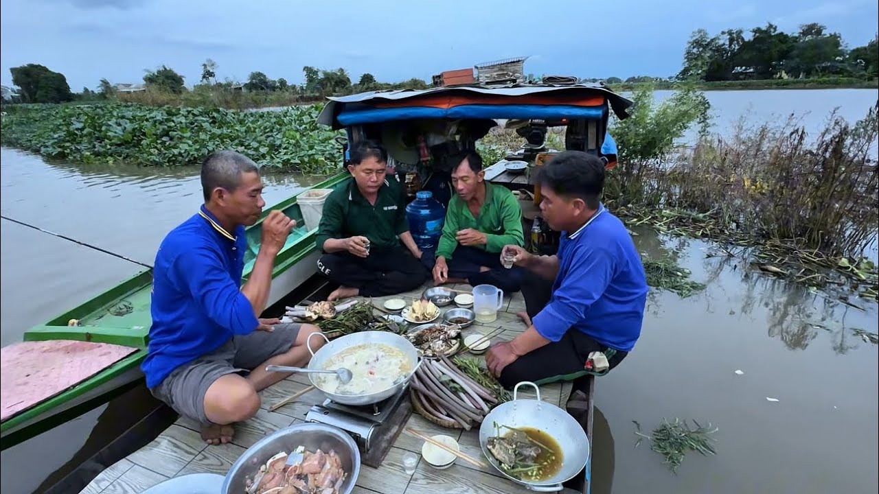 Tập 21. Nước Lũ Lên Quá Nhanh Ở Mộc Hóa Và Cá Sìn Chưng Lai Rai Trên Ghe | mưu sinh miền quê 