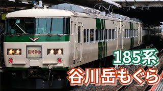 【国鉄】185系 谷川岳もぐら号 大宮駅【4K】