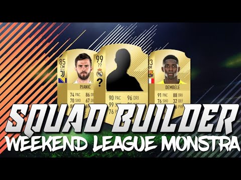 FIFA 18 | Squad Builder! #1 - HÍBRIDO MONSTRO PRA WL!!