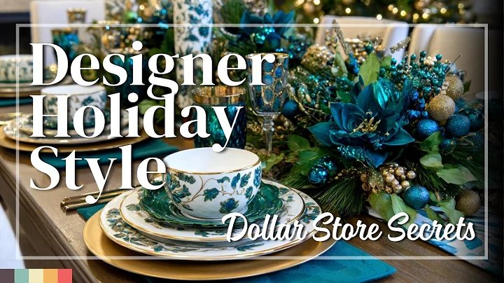 Designer Christmas Tablescapes on a Budget: Dollar Store Edition!