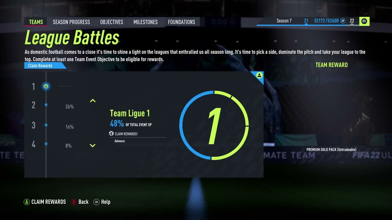 Shapeshifter from 7.5k pack (team event) Fifa 22