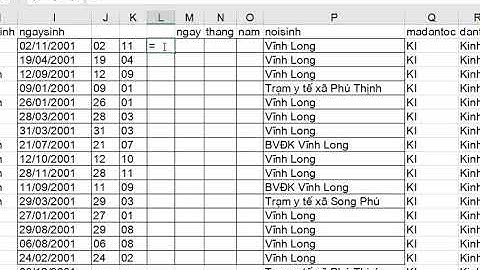 TÁCH NGÀY THÁNG NĂM TRONG 1 CỘT CỦA EXCEL