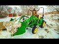 PLOWING SNOW with My TRACTOR for the FIRST TIME!!! (Bad Idea)