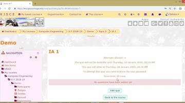 Quiz Creation in LMS