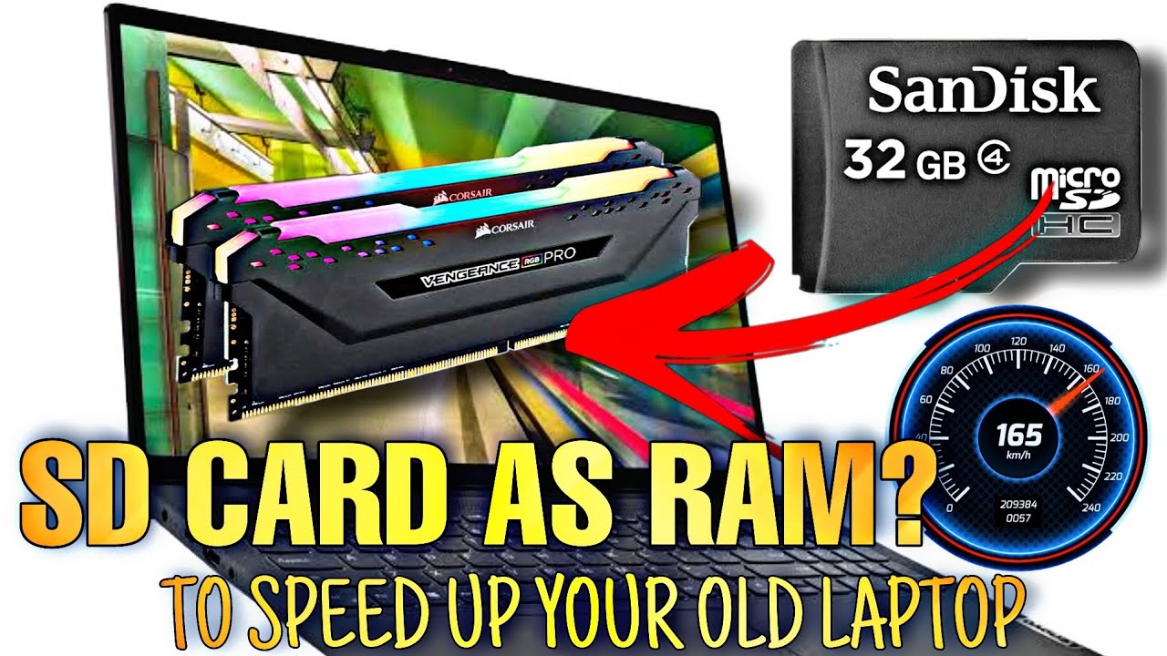 Use your SD Card as Ram to speed up your Laptop or PC Windows 11 YouTube