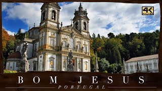 Bom Jesus do Monte, Braga ● Portugal 🇵🇹 【4K】 Aerial Cinematic Drone