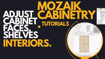 Adjust shelves/doors in Mozaik Software Cabinetry