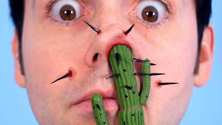 CACTUS STUCK UP NOSE!