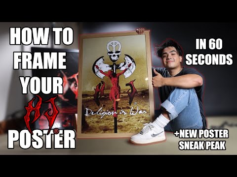 How to frame a poster! Hard Jewelry edition