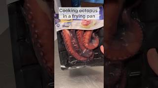 Cooking Octopus In A Frying Pan.