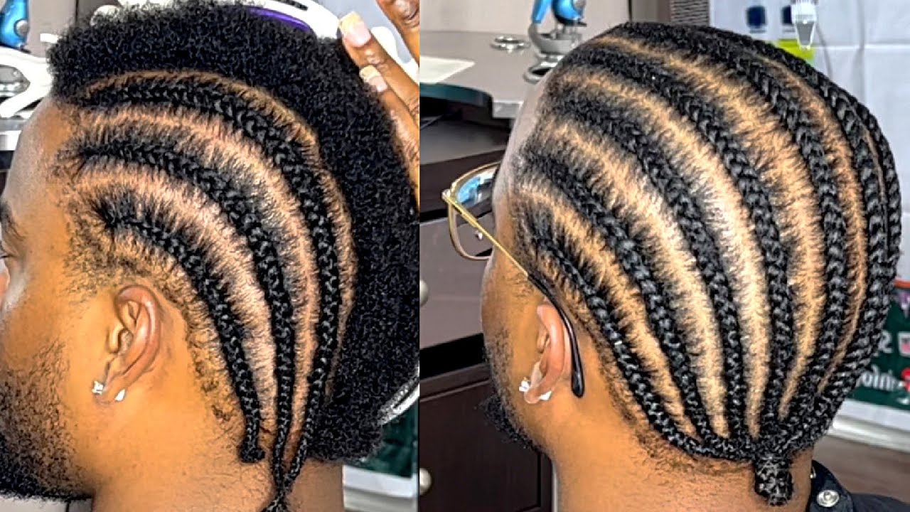 Amazing style for very short hair / All Back Cornrows for Men | Protective  Style - thptnganamst.edu.vn