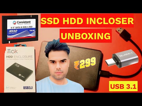 🚀 "Convert Any "SSD" "HDD" to Portable Drive | 2.5 inch Enclosure Unboxing & test @kohli_1397