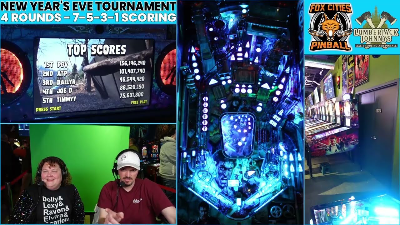 NEW YEAR'S PINBALL TOURNAMENT 2026 at LUMBERJACK JOHNNY'S