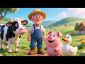 Old MacDonald Had a Farm 🐮🎶 | Fun Animal Song for Kids | Classic Nursery Rhyme