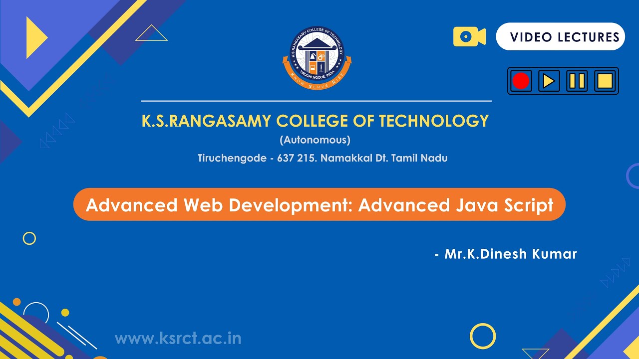Advanced Web Development: Advanced Java Script