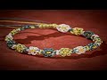BUDDHA STONES HAND WOVEN PASTEL DAISY GRADIENT STRING BRACELET
