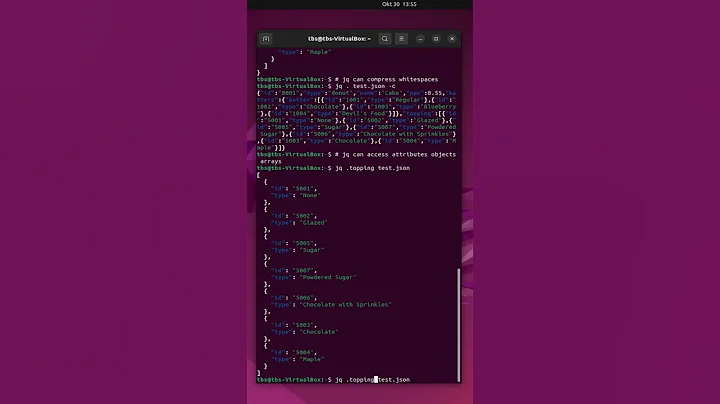 Manipulate JSON Data with jq