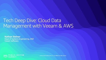 Tech Deep Dive: Cloud Data Management with Veeam & AWS