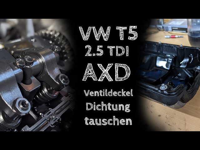 VW T5 2,5l Ventildeckel komplett mit Abdeckung Dichtung