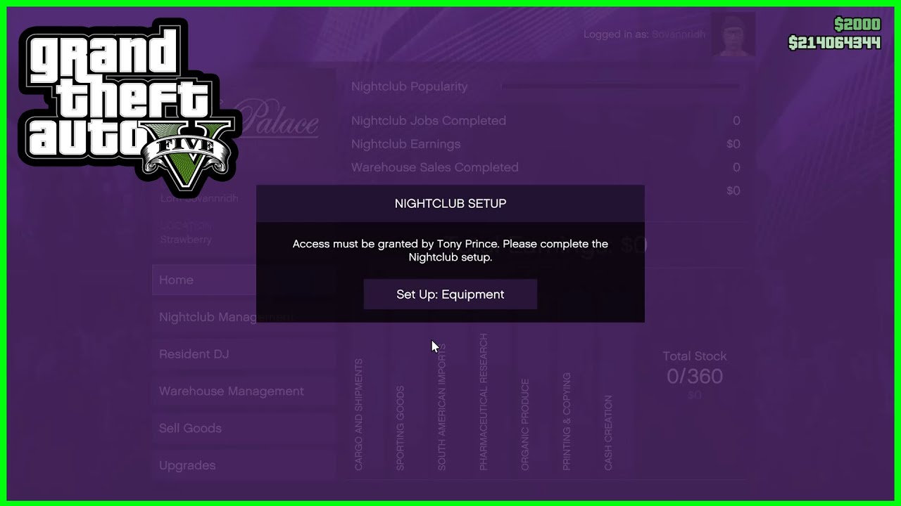 GTA 5 Online | NightClub Set up Tutorial - YouTube