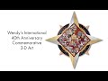 Wendy's International 40th Anniversary Commemorative 3-D Art