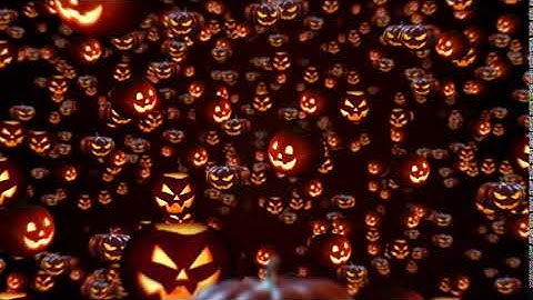Halloween Pumpkins Background  |  Animation Videos | No Copyright | Visual Effects Video.