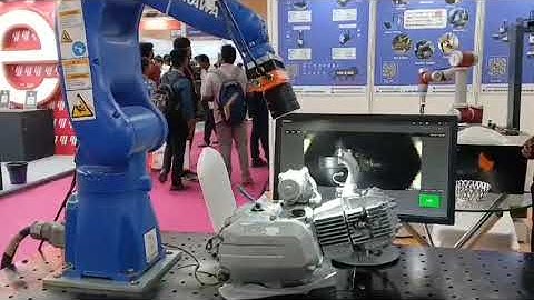 "Motor Assembly Inspection Using AI & Robots" . Yaskawa Robot in Action 🤖