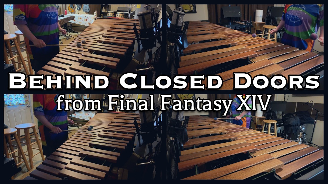 Behind Closed Doors - Final Fantasy XIV (Marimba Quartet Cover) | V-Ron Media
