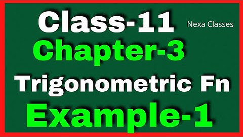 Example 1 Chapter3 Class 11 Math || Example1 Class11 Ch 3 NCERT Math || Chapter3 Example1 Class11