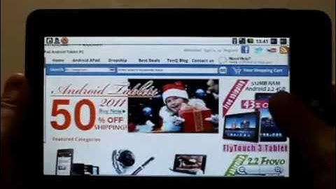 HaiPad M708 TCC8803 Android 2.2 A8 1.2GHz Tablet EM73 Flash Review