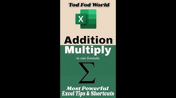 Addition & Multiply in one formula || Excel Tips & Tricks || @todfodeducation