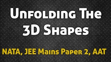 Folding and Unfolding Questions | Architecture aptitude questions | NATA | JEE Mains Paper 2  B.Arch