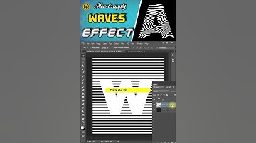 How To Apply Waves Effect In Photoshop !