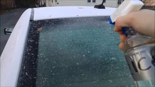 How to make a very cheap home made De Icer Spray (to Defrost your car) and Review