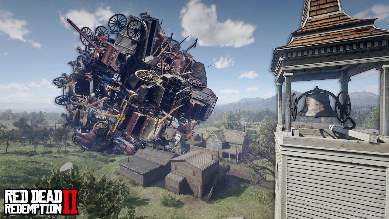 Katamari Damacy w&nbsp;Red Dead Redemption? Szalony mod przemienia grę w&nbsp;karuzelę śmiechu