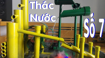 Thác Nước Đôi Lớn Có Guồng Nước Để Bàn - Thác Nước Số 7