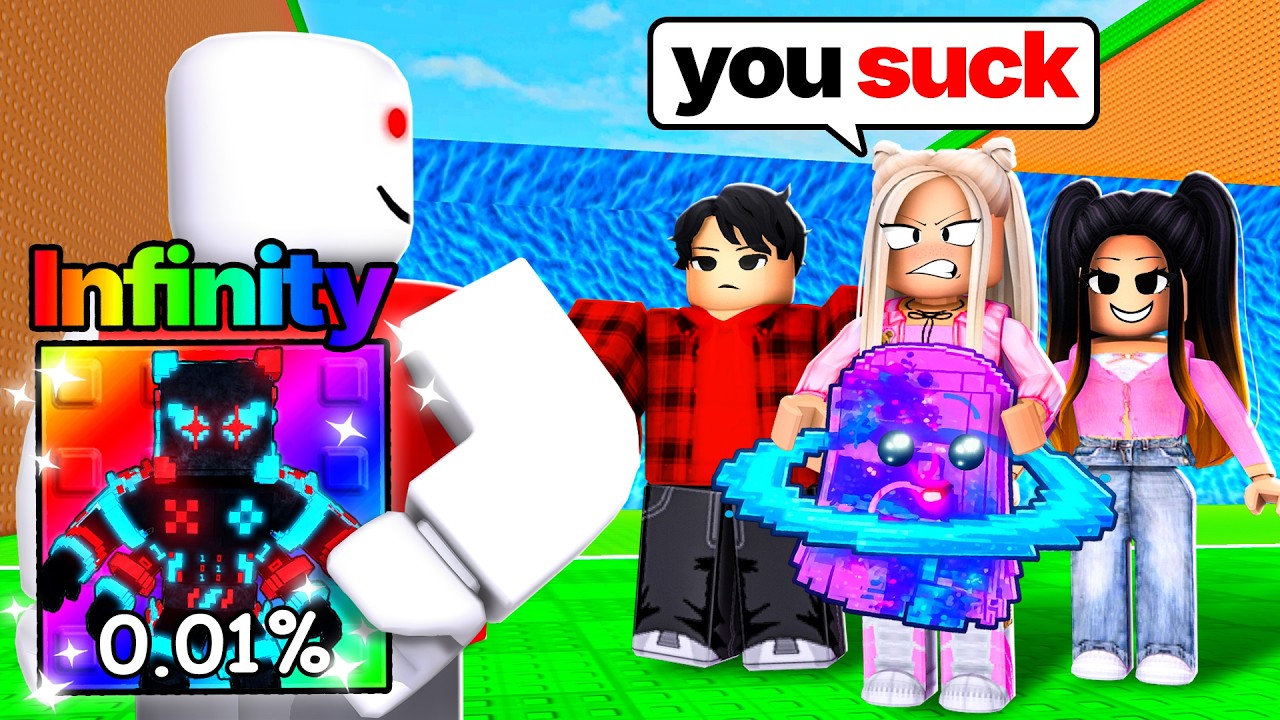 Pretending To Be a NOOB, Then Using INFINITY BRAINROTS!